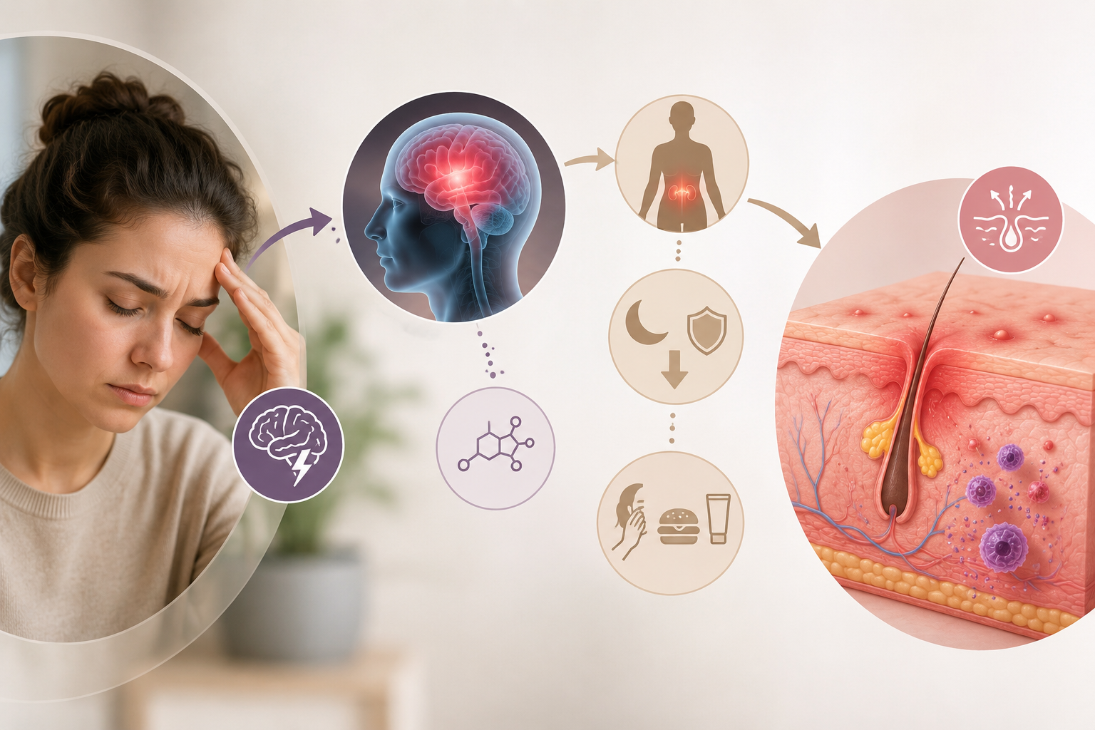 Stress und Akne – Zusammenhang zwischen Stressreaktion und Haut