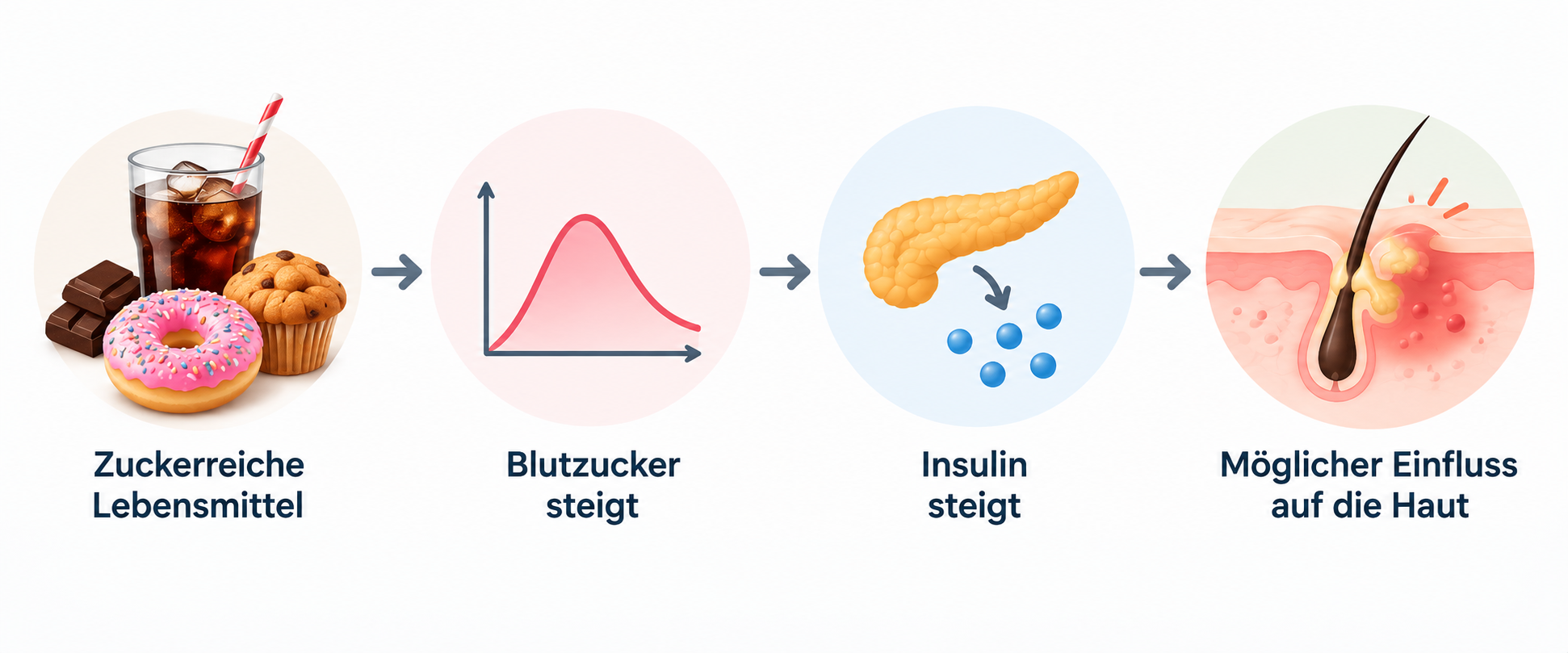 Zucker und Akne: Blutzucker, Insulin und Haut Zucker und Akne: Zusammenhang zwischen Blutzucker, Insulin und Haut